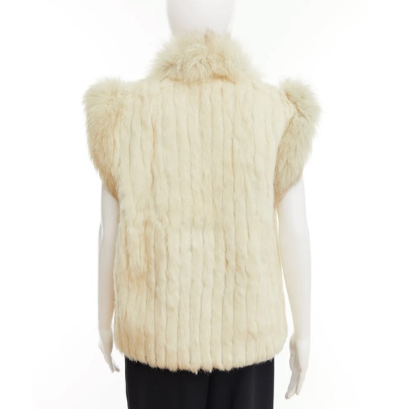 70’s rabbit fur vest / M/L - Picture 7 of 10